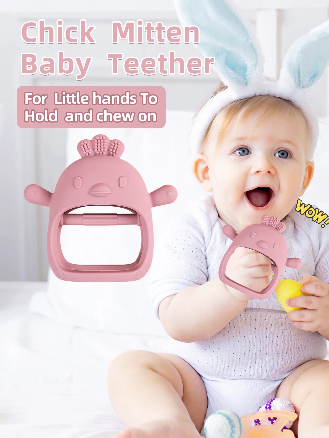 Peachy Peep™ Teether Chick Glove