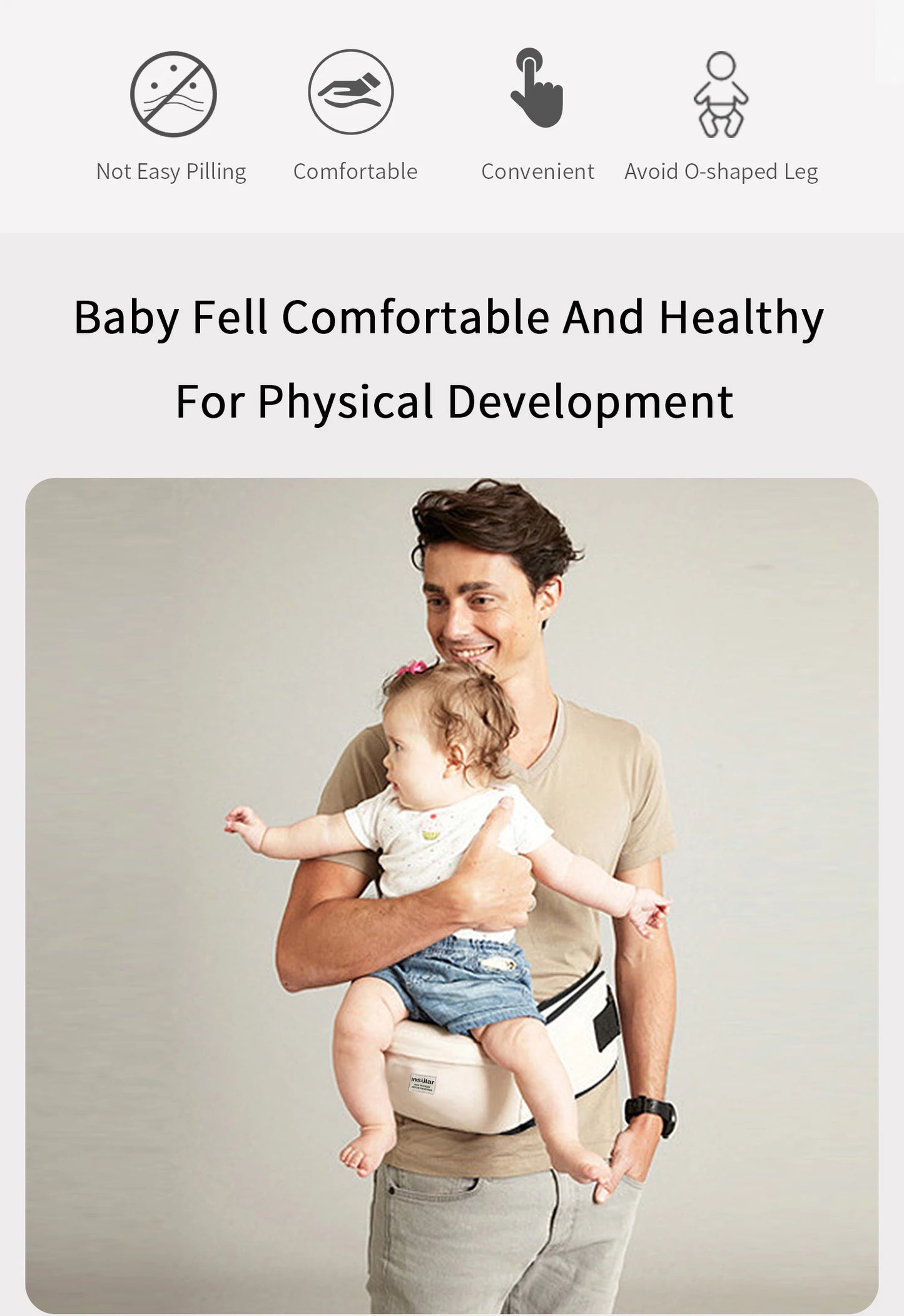 Peachy Peep™ Baby Hip Carrier