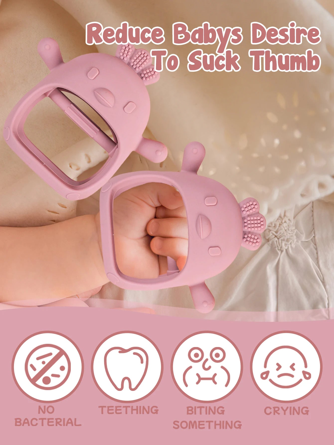 Peachy Peep™ Teether Chick Glove